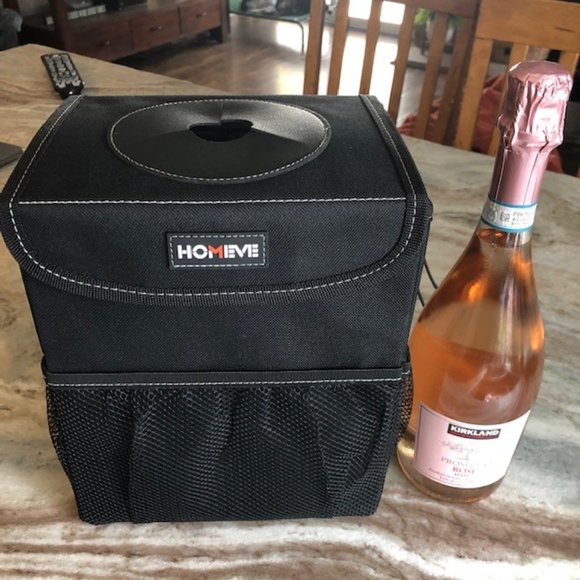 Homeve Dining Homeve Insulated Wine Bag With Mesh Side Pockets